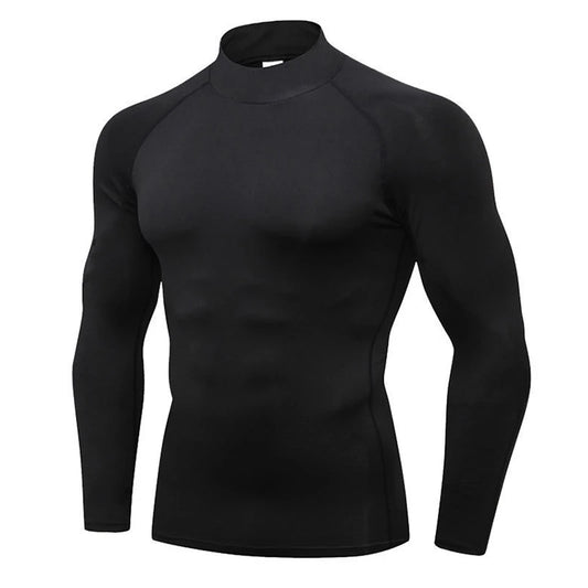 Camiseta de compresión para hombre para correr, camisetas deportivas ajustadas de manga larga para entrenamiento, camisetas para correr, ropa deportiva para gimnasio, ropa deportiva de secado rápido